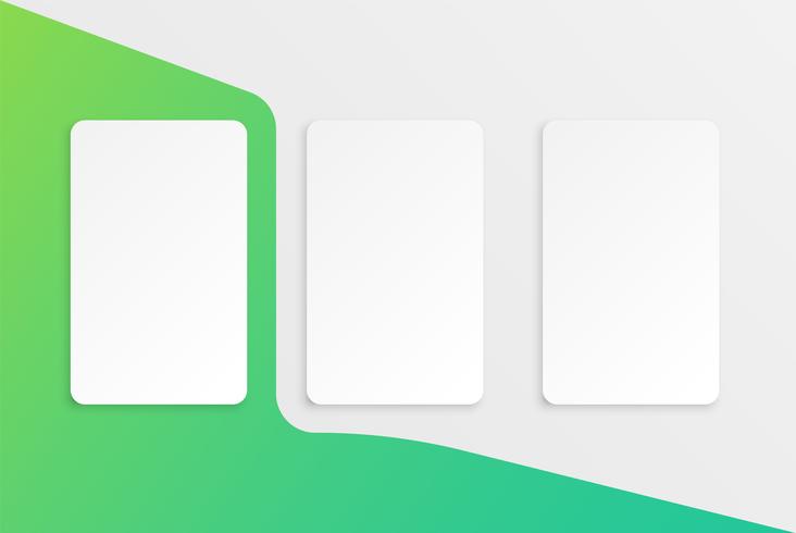 Färgrik kortmall för webbanvändning, vektorillustration vektor