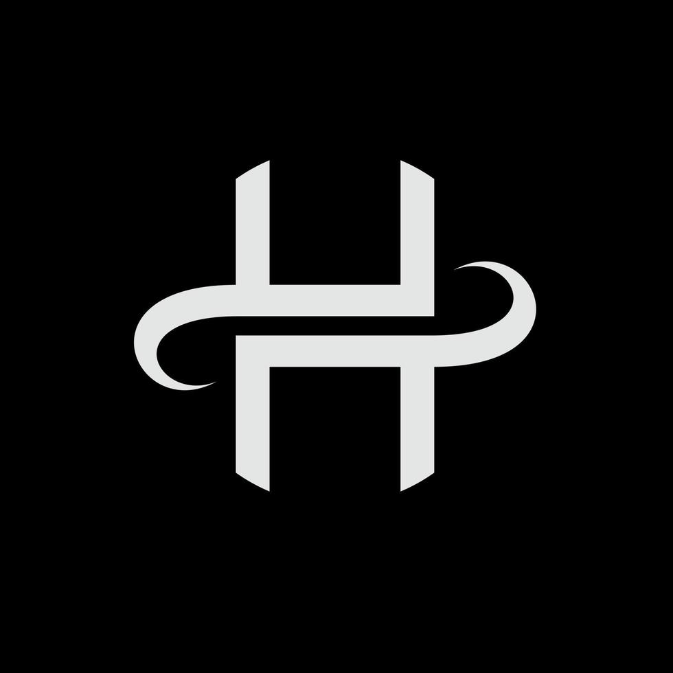 h symbolmonogram vektor