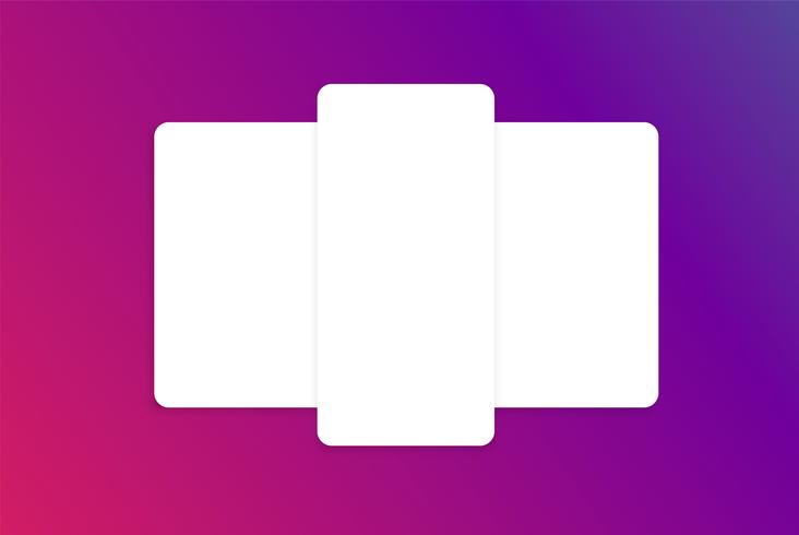 Färgrik kortmall för webbanvändning, vektorillustration vektor