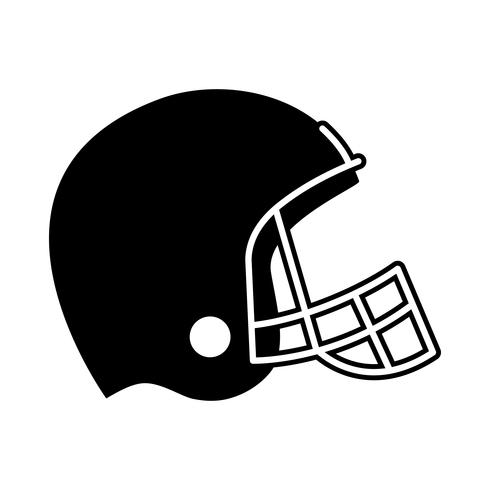 Amerikanischer Football-Helm vektor