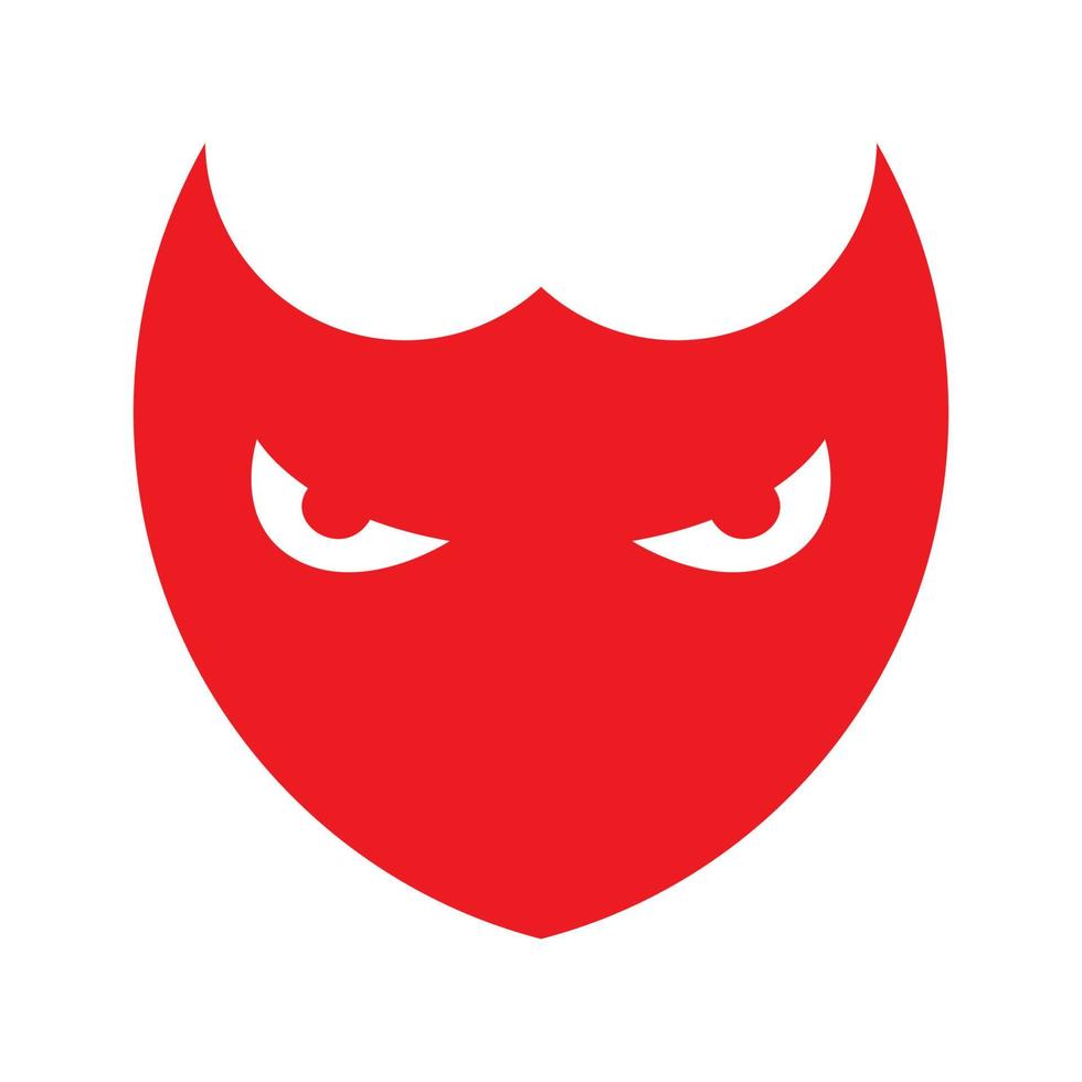 röd mask fågeluggla logotyp design vektor grafisk symbol ikon tecken illustration kreativ idé