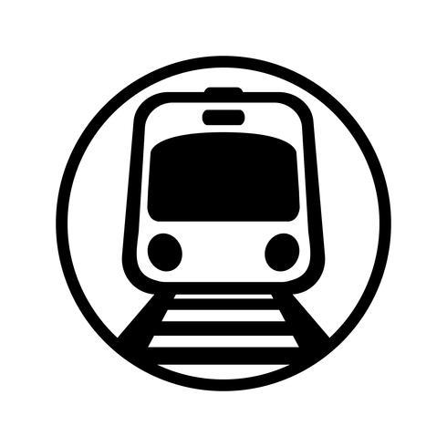 U-Bahn Light Rail Car Vektor Icon