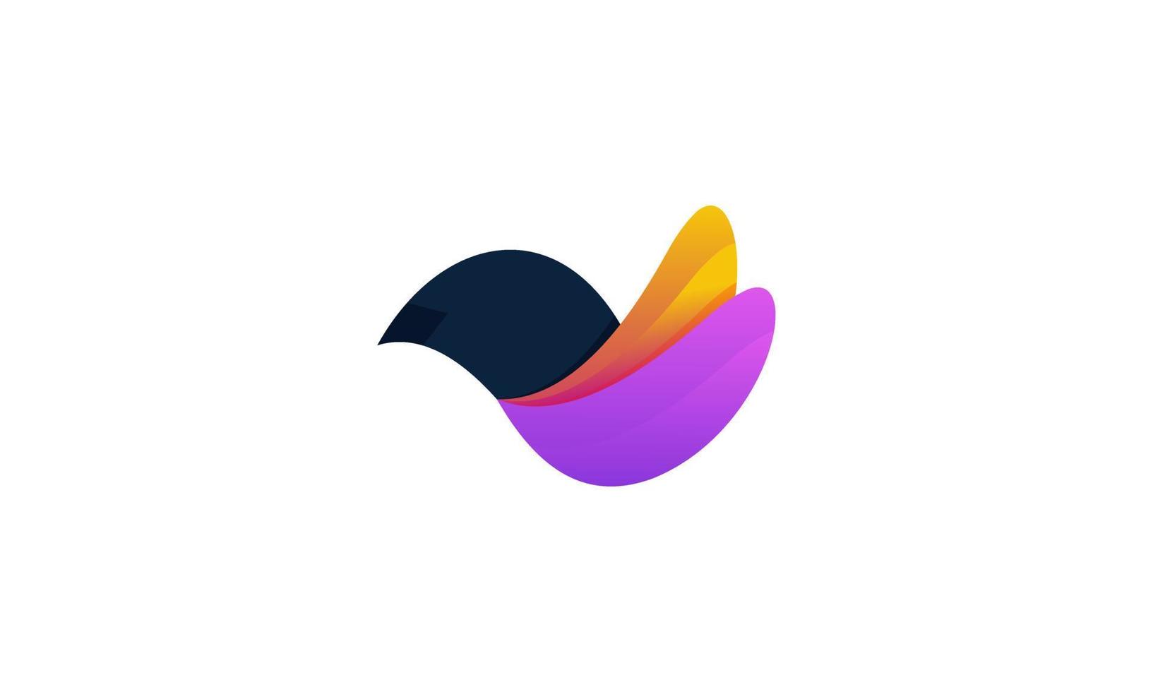 Stock Vektor abstrakte Vogel Farbverlauf Logo-Design-Vorlage Business-Vektor-Symbol