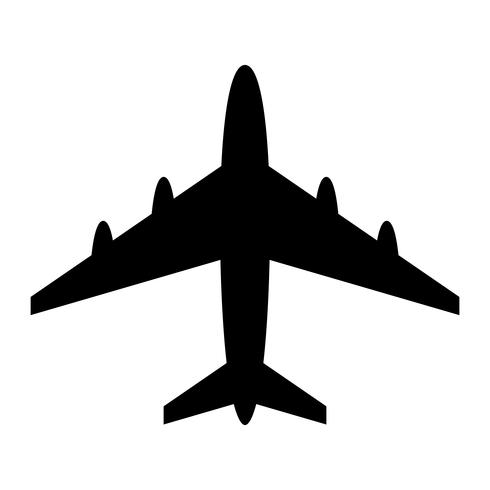 Flugzeug fliegen Vektor Icon