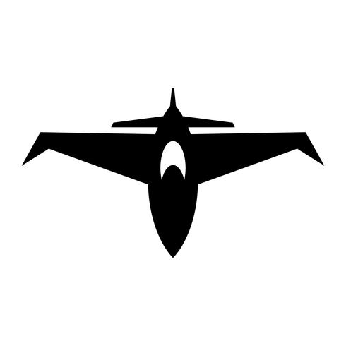 fighter jet vektor ikon