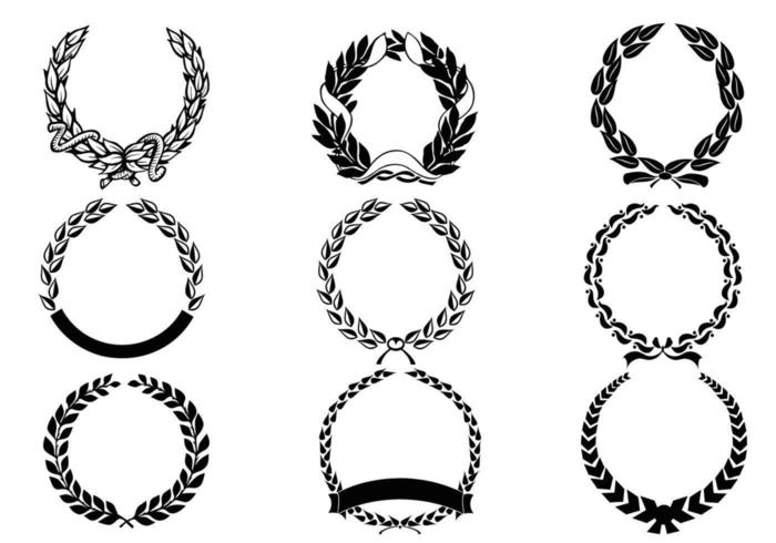 Laurelkrans Vector Pack