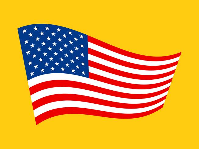 Amerikanische Flaggen vektor