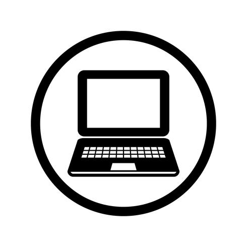 Laptop-Computer Vektor Icon