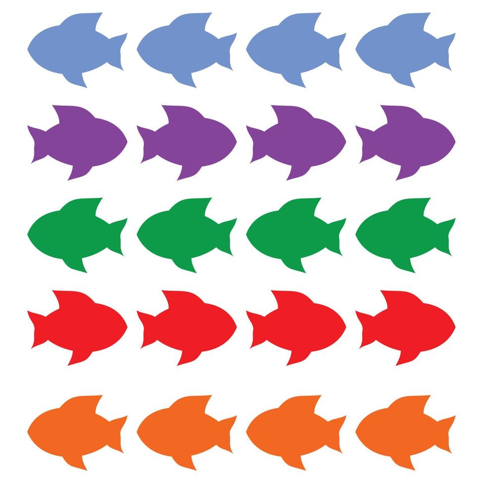 Fisch-Symbol-Muster vektor