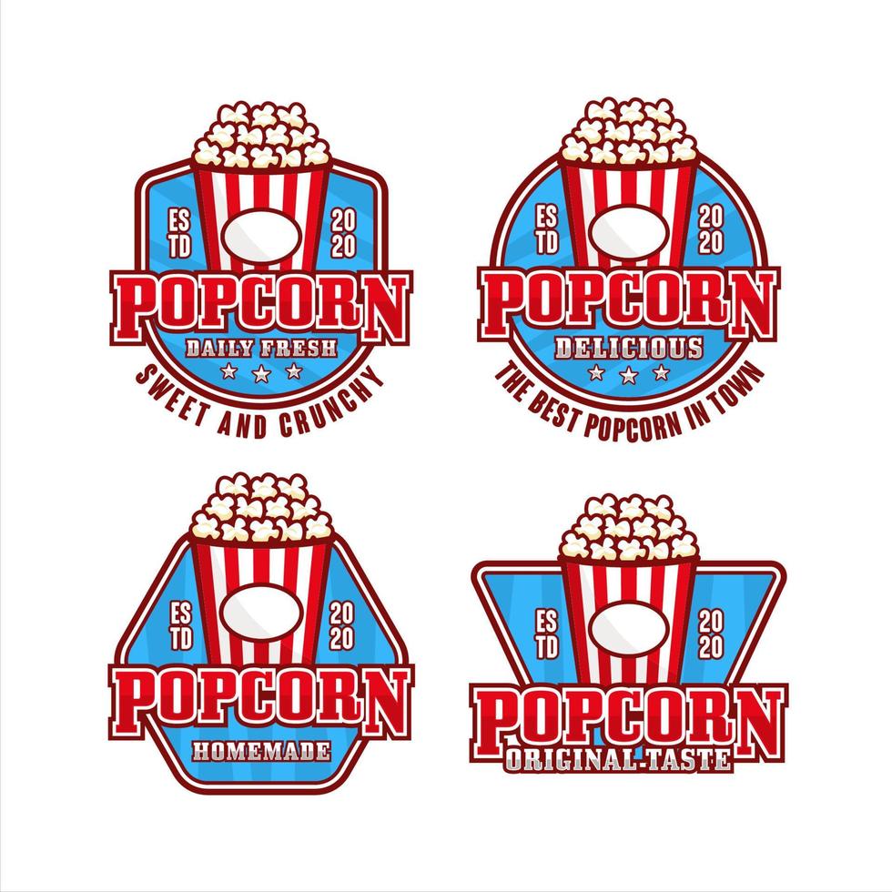 Popcorn-Design-Premium-Logo-Sammlung-2 vektor