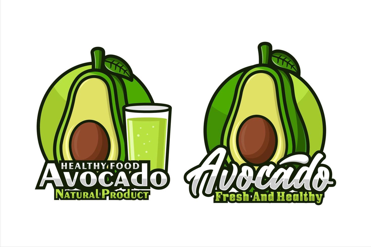 Avocado-Vektor-Design-Premium-Logo vektor