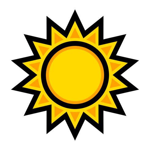 Sun-Symbol vektor