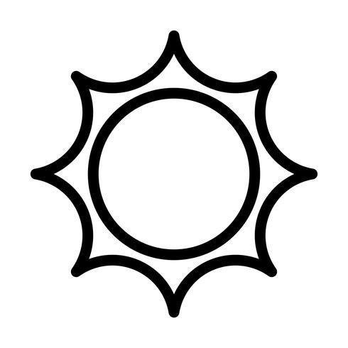 Sun-Symbol vektor