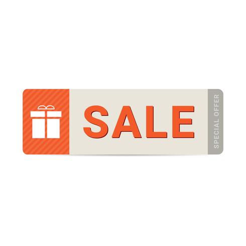 Sale-Tag-Förderung. Verkaufsausweisschablone, Vektorillustration. vektor