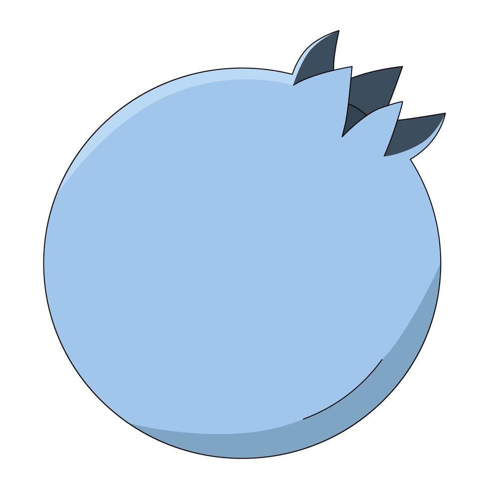 vektor illustration av blåbär. bär i tecknad stil isolerad på vit bakgrund