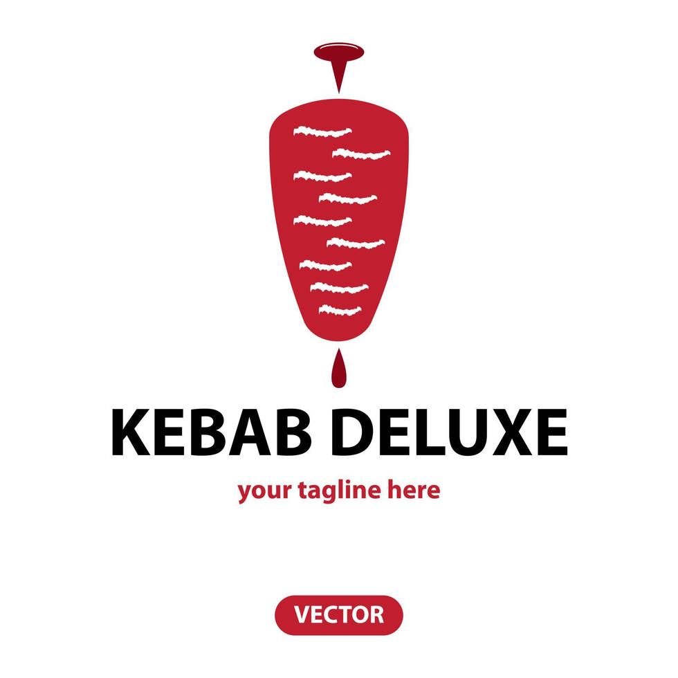 doner kebab logotyp ikon. vektor