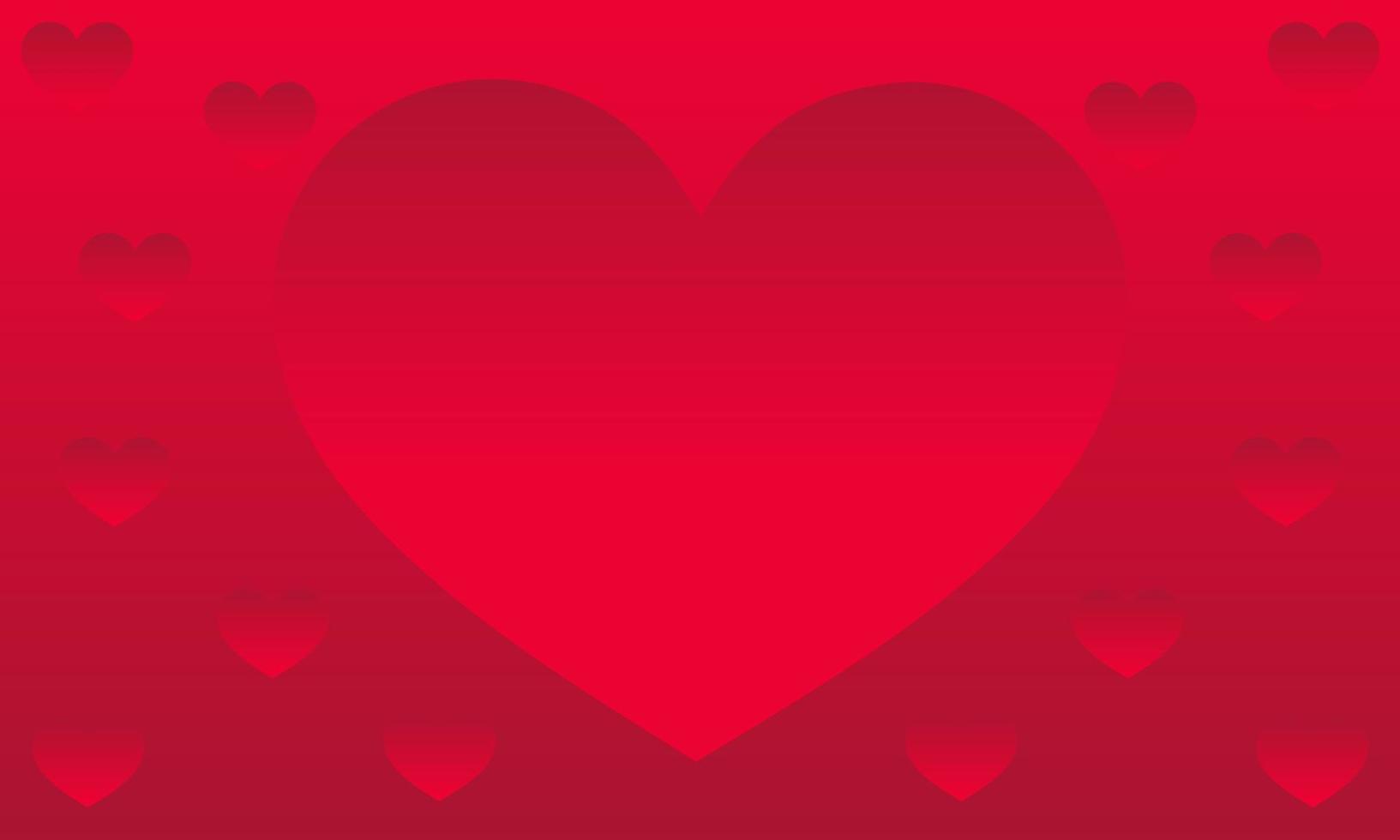 bakgrund röd kärlek hjärta illustration, lämplig för alla hjärtans dag, innehåll av tillgivenhet och kärlek. vektor
