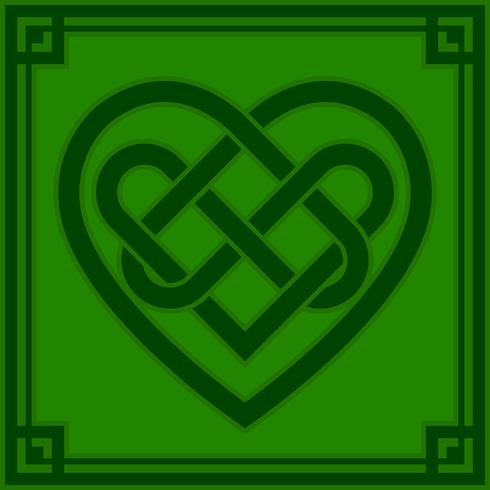 Celtic knot hjärta vektor illustration