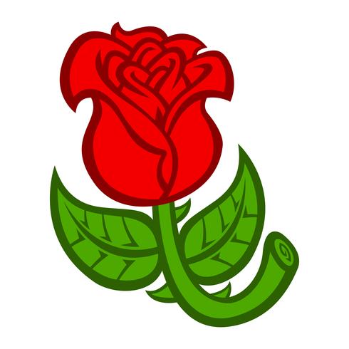 Schöne Rose Flower-Vektorillustration vektor