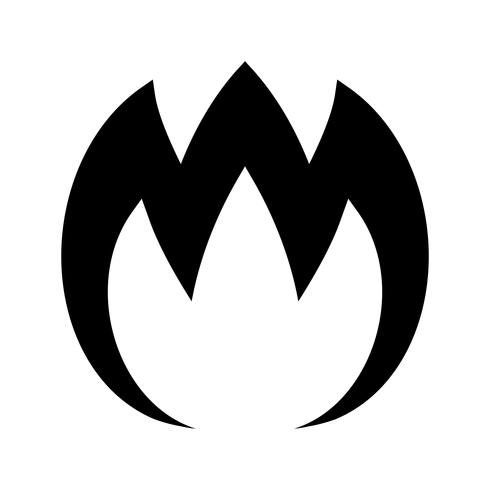 Flamme Vektor Icon