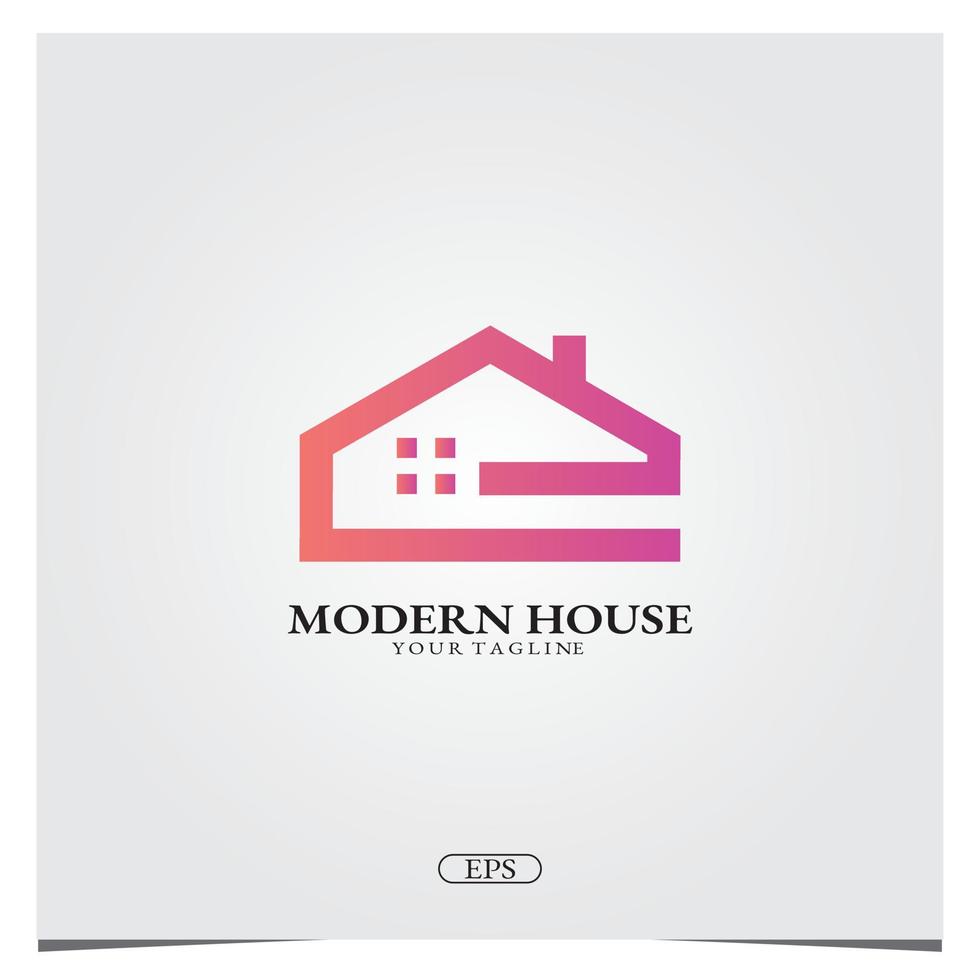 modernes haus logo premium elegante vorlage vektor eps 10