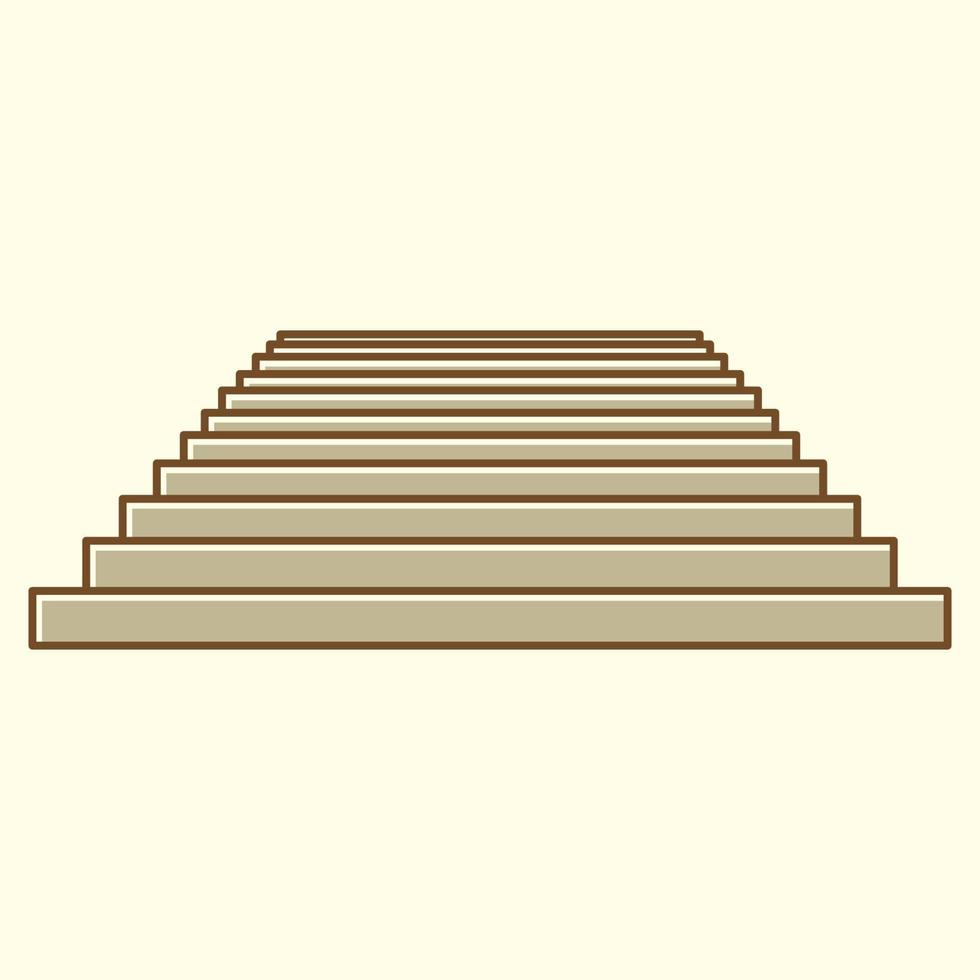 große Treppe Linie moderne Logo-Vektor-Icon-Design-Illustration vektor