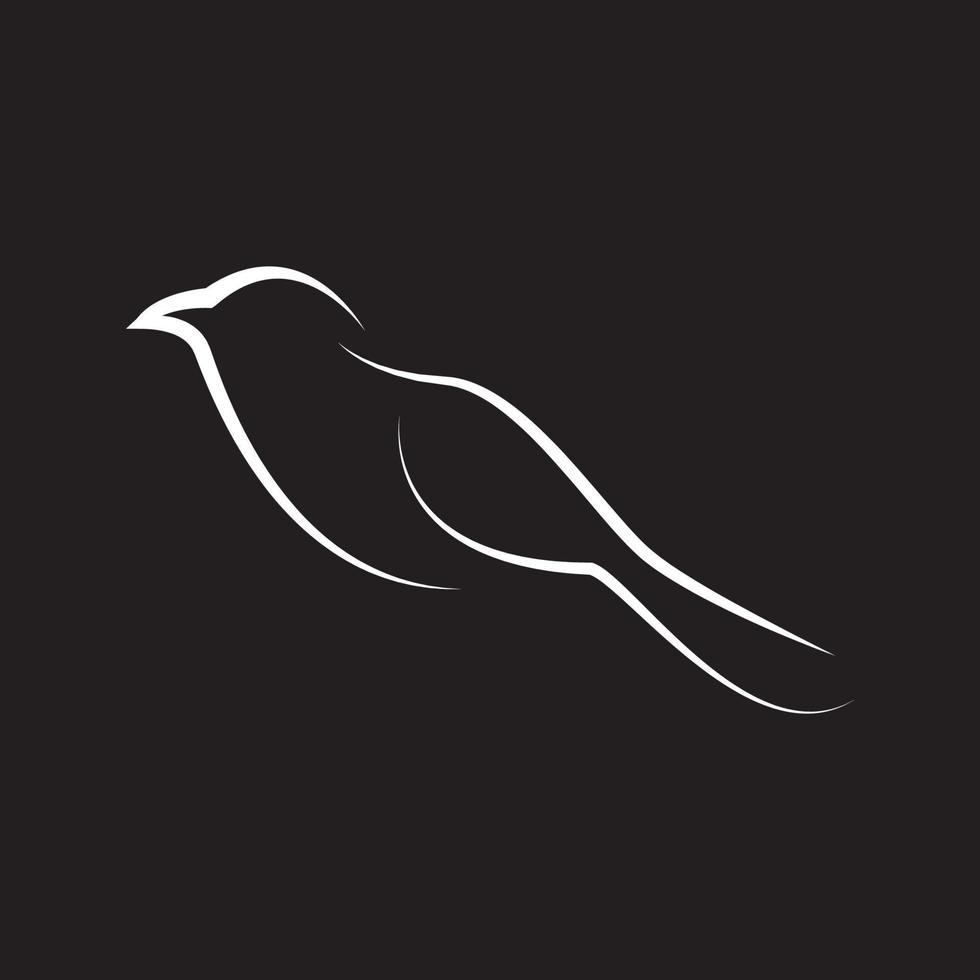 minimal fliegen vogel schwalben logo symbol symbol vektor grafik design illustration idee kreativ