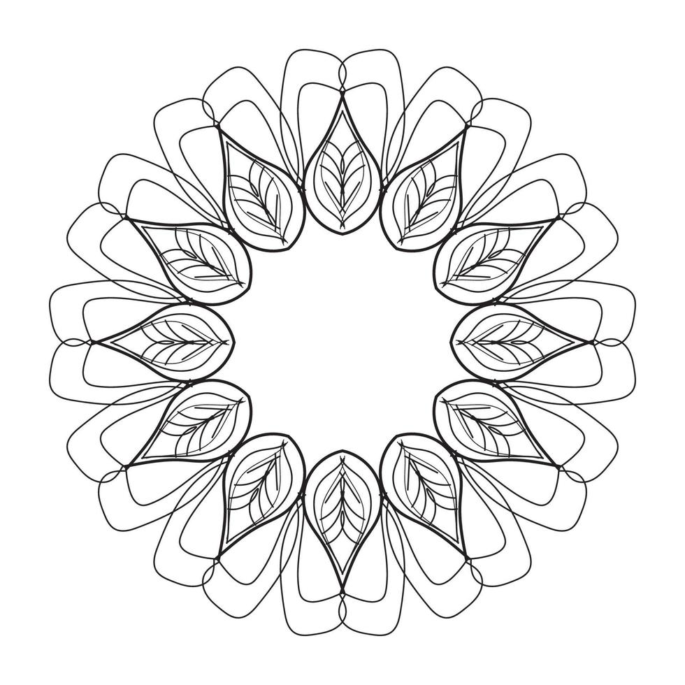 cirkulärt mönster i form av mandala vektor