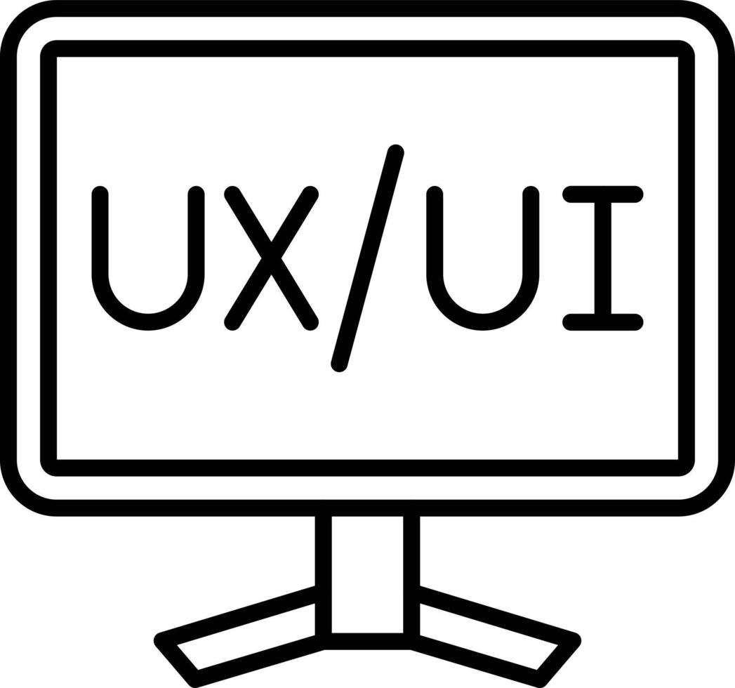 ux-Schnittstellensymbolstil vektor