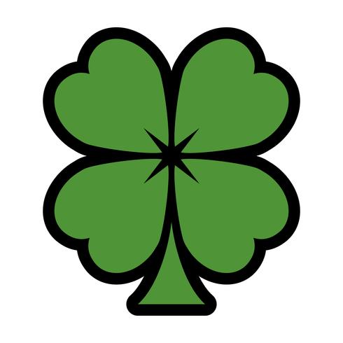 Lucky Irish Clover för St Patrick&#39;s Day vektor