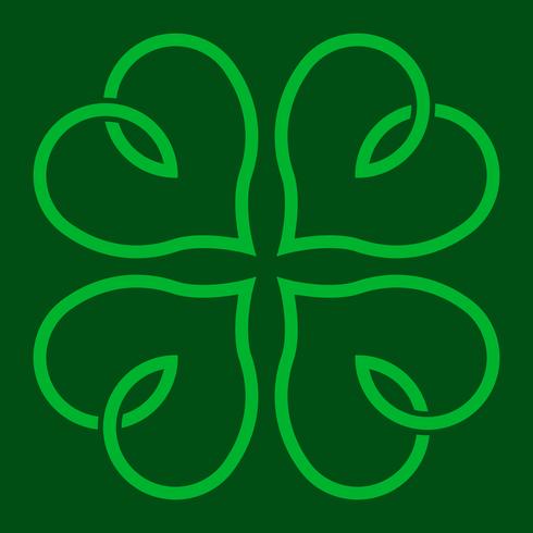 Glücklicher irischer Klee für St Patrick Tag vektor