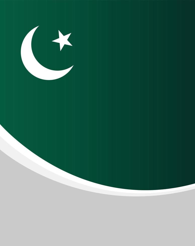 Pakistans flagga i vertikalt format vektor