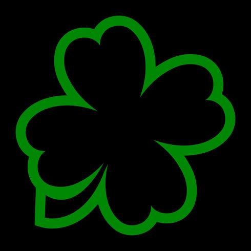 Glücklicher irischer Klee für St Patrick Tag vektor