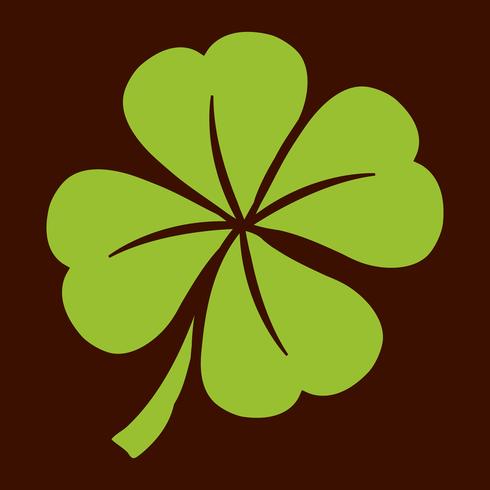 Glücklicher irischer Klee für St Patrick Tag vektor