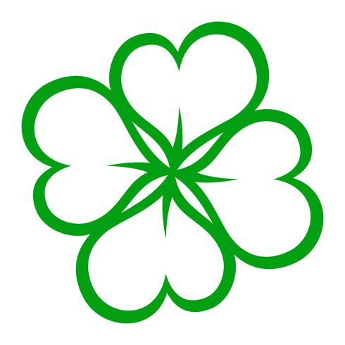 Lucky Irish Clover för St Patrick&#39;s Day vektor