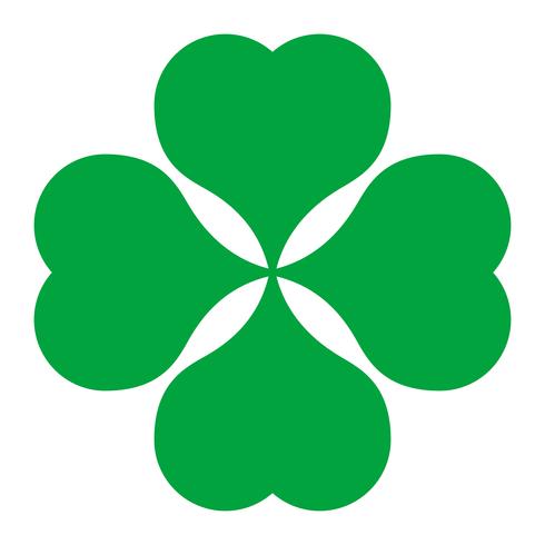 Lucky Irish Clover för St Patrick&#39;s Day vektor