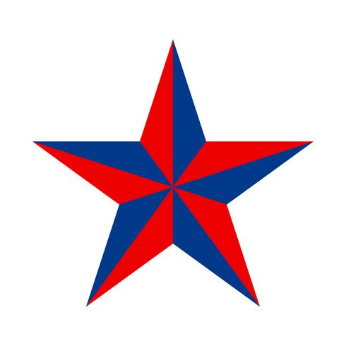 Amerika-Stern-Vektor-Symbol vektor