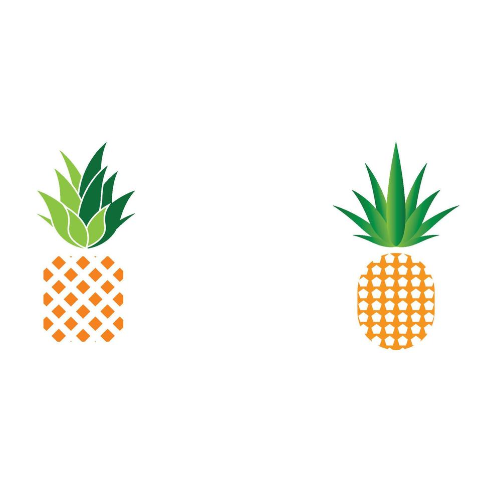 Ananas-Logo-Vektor-Illustration-Hintergrund vektor