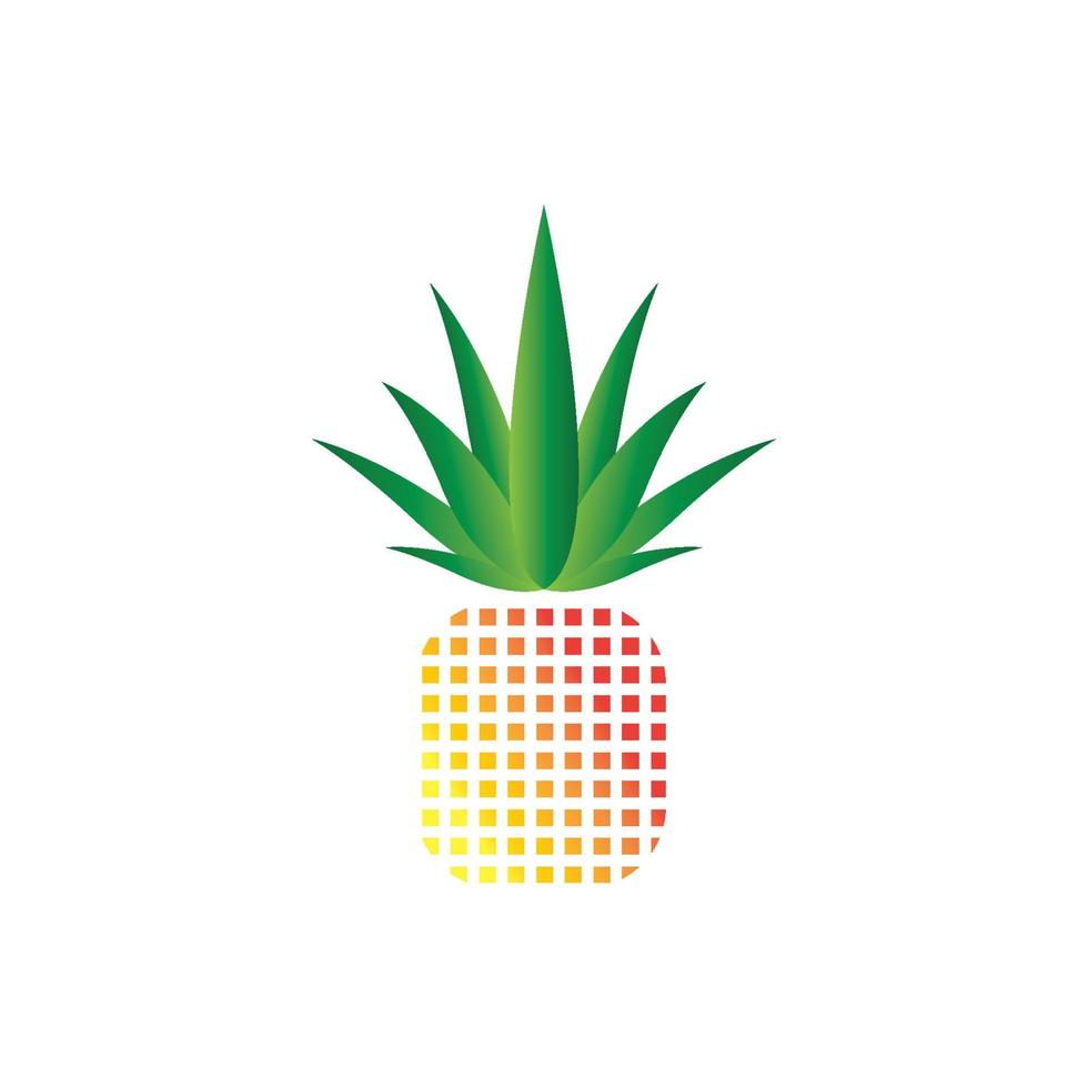 Ananas-Logo-Vektor-Illustration-Hintergrund vektor