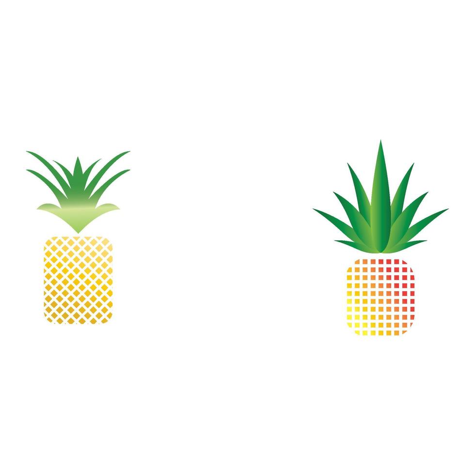 Ananas-Logo-Vektor-Illustration-Hintergrund vektor