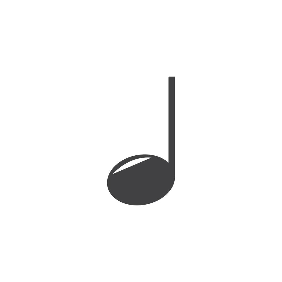 Musiknote Symbol Vektor-Illustration Design vektor