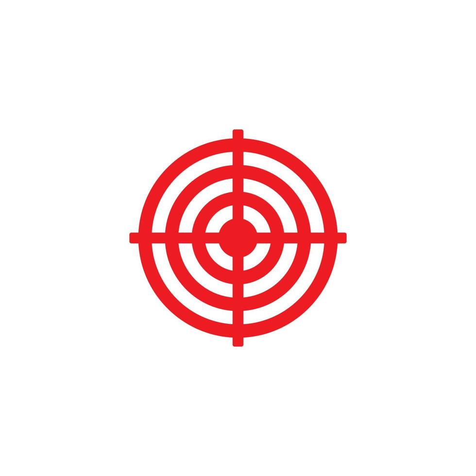Zielsymbol Vektor Illustrationsvorlage