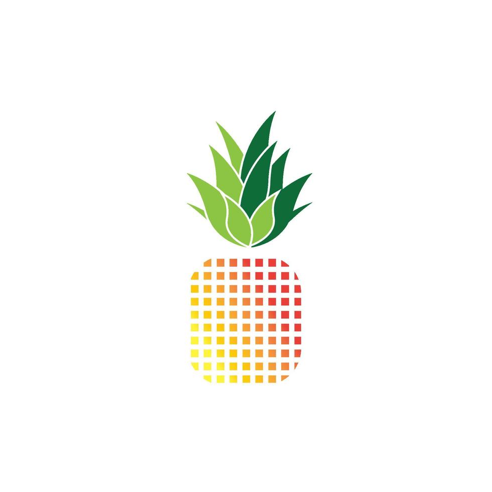 Ananas-Logo-Vektor-Illustration-Hintergrund vektor