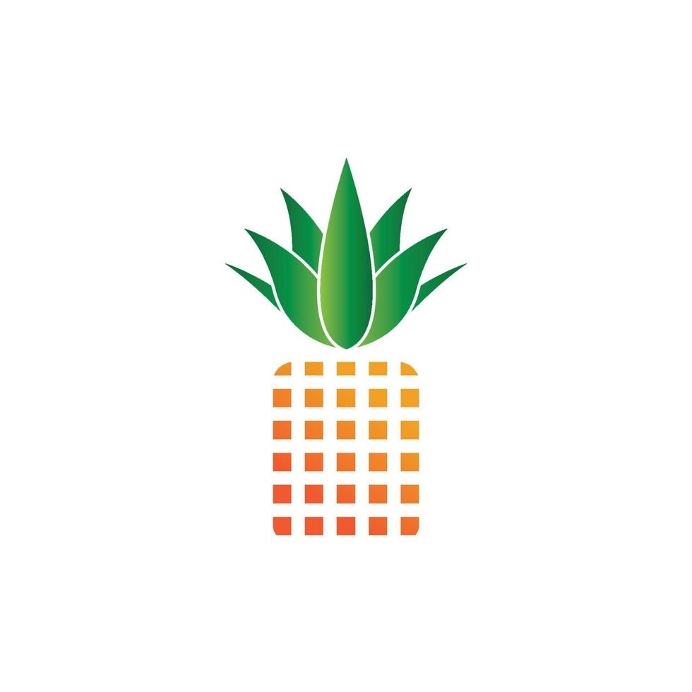 ananas logotyp vektor illustration bakgrund