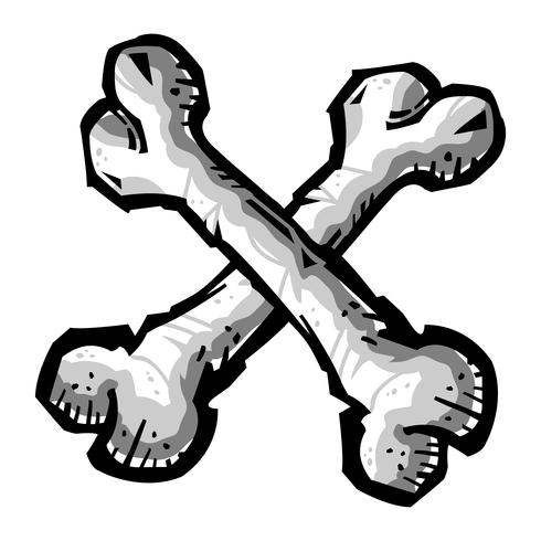 Knochen-Vektor-Symbol vektor