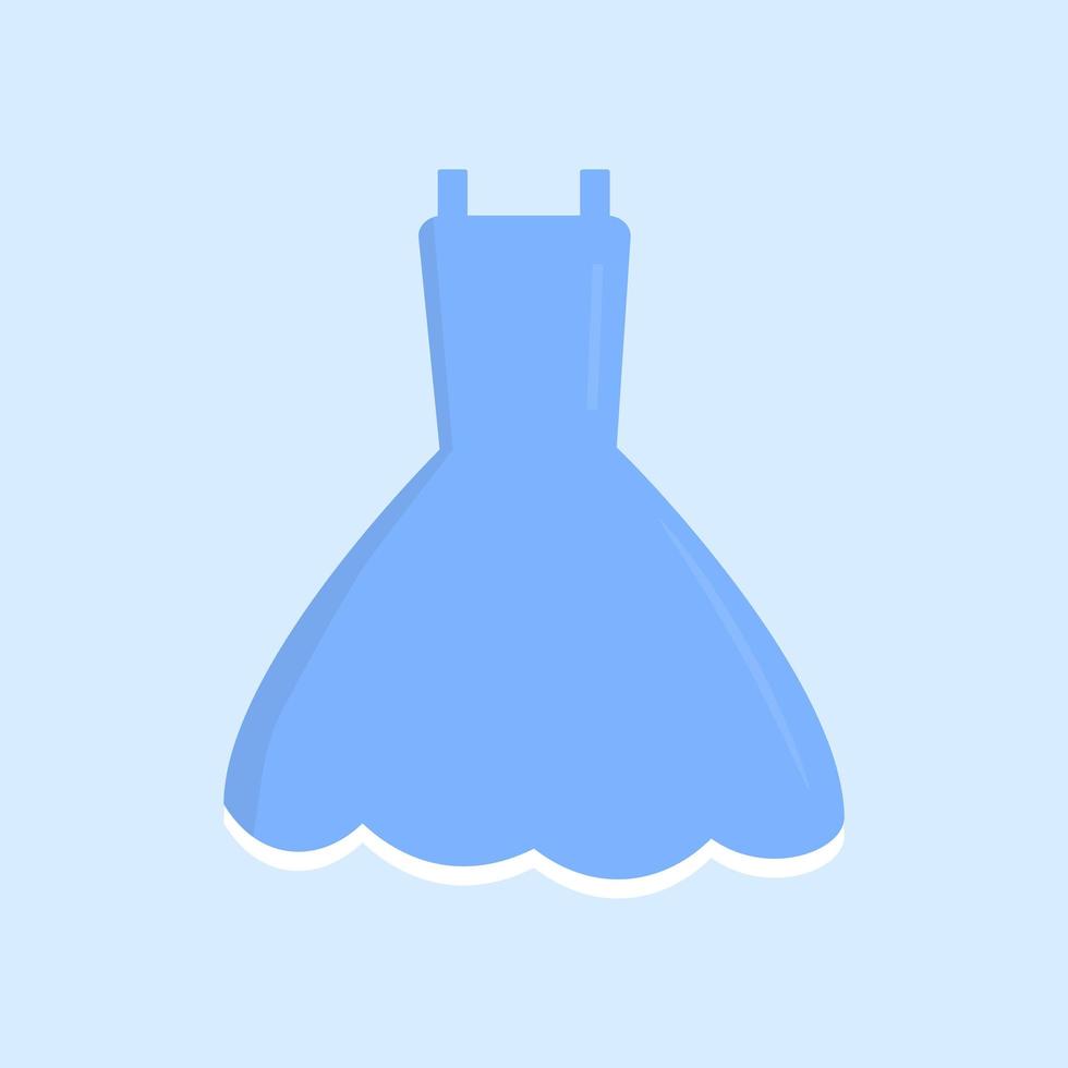 söt liten blå klänning för prinsessa eller älva illustration vektor