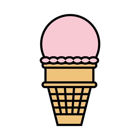 Ice Cream Cone Vector Icon