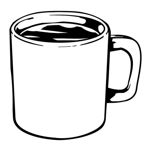 Kaffedryck vektorikonen vektor