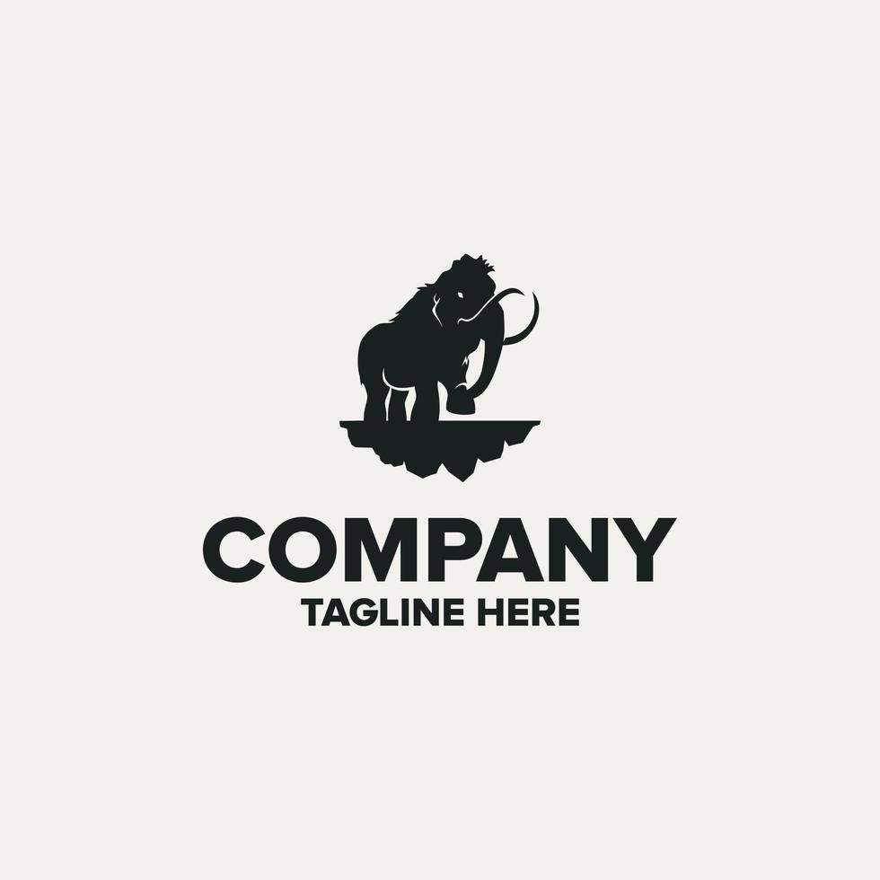 Mammut-Logo-Design Firmenlogo vektor