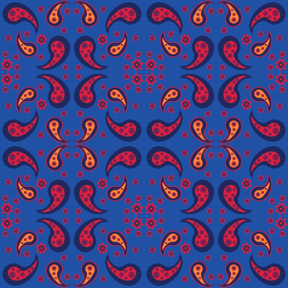 Blumenmuster Paisley-Stil Paisley-Druck Doodle Hintergrund vektor